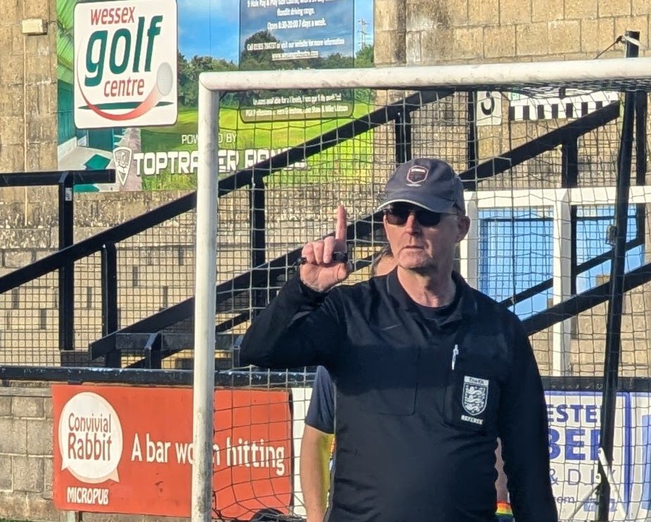Walking football referee Steve Butters
